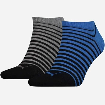 Набор носков Puma Unisex Sneaker 101001001020 39-42 р 2 пары Чёрный/Синий (8718824798349)