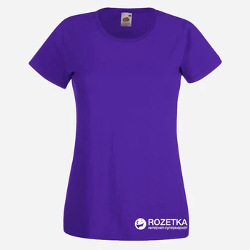 Футболка бавовняна жіноча Fruit of the loom Valueweight Ladies 0613720РЕ M Фиолетовая (5000000005505)