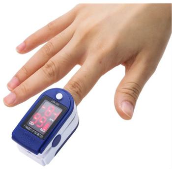 Портативний пульсометр оксиметром на палець Pulse Oximeter JZK-302