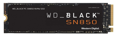 SSD накопичувач WD SN850 500GB - Western Digital Black NVMe M.2 2280 PCIe 4.0 x4 3D NAND (WDS500G1X0E)