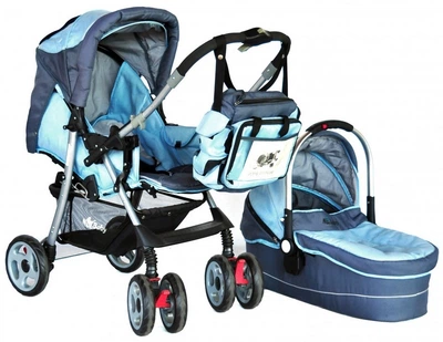 Універсальна коляска 2 в 1 NeoBaby NB703 Синьо-блакитна