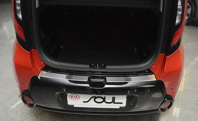 Накладка на бампер KIA Soul 2013-2019 із загином виконання Premium NataNiko