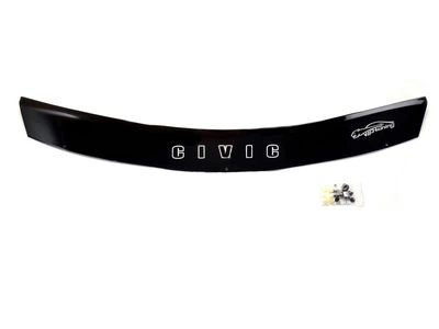 Дефлектор капота Honda Civic 2006-2011 хетчбек с логотипом Vip Tuning