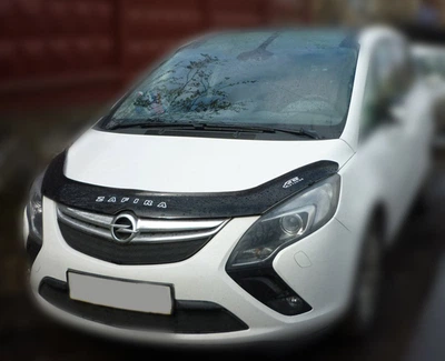 Дефлектор капота Opel Zafira Tourer C 2011 - з логотипом Vip Tuning