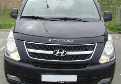 Дефлектор капота Hyundai H1 2007-2018 с логотипом Vip Tuning