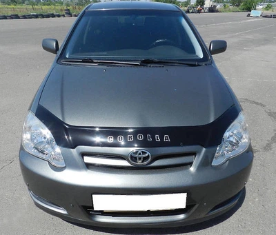 Дефлектор капота Toyota Corolla 2001-2007 хетчбек с логотипом Vip Tuning