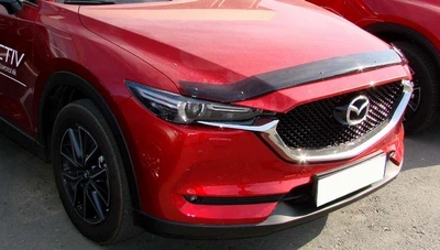 Дефлектор капота Mazda CX-5 2017- без логотипа Sim