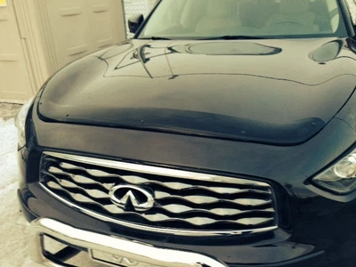 Дефлектор капота Infiniti FX 2008-2013 без логотипа Sim