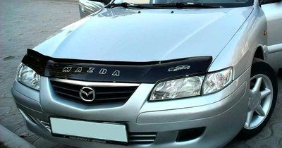 Дефлектор капота Mazda 626 2000-2002 с логотипом Vip Tuning