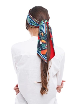 Галстук Твилли авторский MyScarf one size черный с принтом