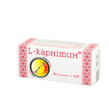Л - карнітин FARMAKOM 80 табл./уп. 0,25 г (4820025747379)