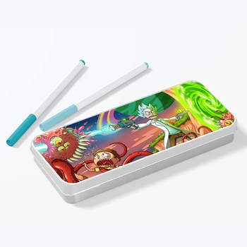 Пенал школьный металлический Рик и Морти (Rick and Morty) (34408-2300-3) Серебристый