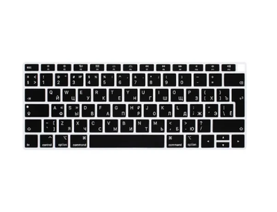 Накладка на клавиатуру MacBook Air 13, 15 2018-2019 EU с русскими буквами