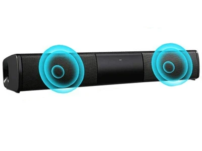 Беспроводные Bluetooth колонки BauTech C встроенным FM-радио для домашнего кинотеатра телефона телевизора 33 см Черный (1009-113-00)