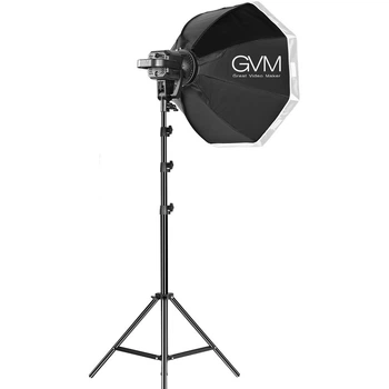 Набор постоянного LED видеосвета GVM P80S 80W (5600К) с софтбоксом стойкой