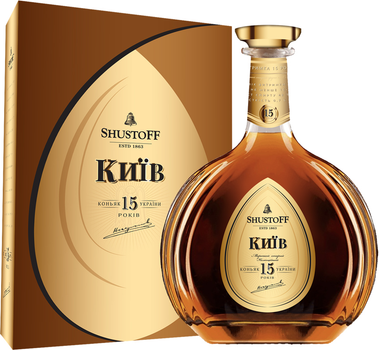 Коньяк Шустов Киев 15 лет 0.7 л 40% в подарочной упаковке (4820000949576)