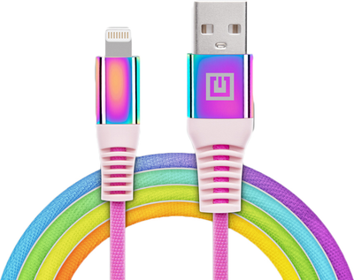 Кабель Real-El MFI USB A - Lightning Rainbow 1 м (EL123500051)