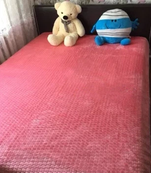 Плед покривало велюр крокодил з бамбукового волокна (4567998) Рожевий