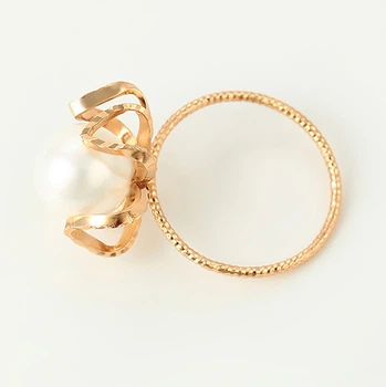 Кольцо Xuping 15475 искусственные жемчужины позолота 18K16
