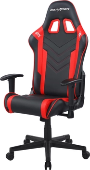 Кресло DXRacer P Series PU кожа, нейлоновое основание Черно-красное (GC-P132-NR-F2-NVF)