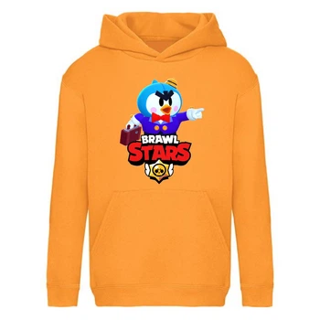 Худи детская Brawl Stars Mr.P. (Бравл Старс Мистер П) оранжевая (BRS orn) 152 см