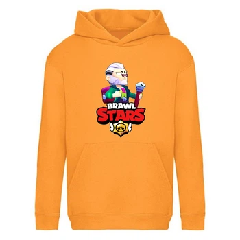 Худи детская Brawl Stars Bayron (Бравл Старс Байрон) оранжевая (BRS orn) 116 см