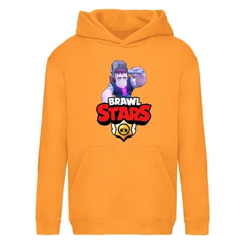 Худи детская Brawl Stars Frank (Бравл Старс Фрэнк) оранжевая (BRS orn) 140 см