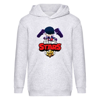 Худи детская Brawl Stars Edgar (Бравл Старс Эдгар) серая (BRS gry) 152 см