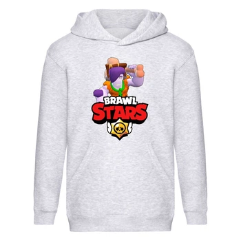 Худи детская Brawl Stars Frank Caveman (Бравл Старс Фрэнк Пещерный) серая (BRS gry) 152 см
