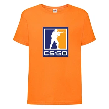 Футболка детская Контр Страйк 0013 (CS GO) оранжевая (CSG orn 0013) 116 см