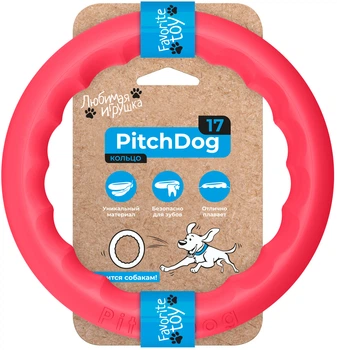 Кільце для апортування Collar PitchDog 17 см Рожеве (62367)