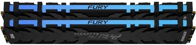 Оперативная память Kingston Fury DDR4-3200 32768MB PC4-25600 (Kit of 2x16384) Renegade RGB 2Rx8 Black (KF432C16RB1AK2/32)