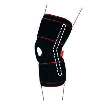Бандаж на коленный сустав Remed R6302 с полицентрическими шарнирами L Черный (6166756)