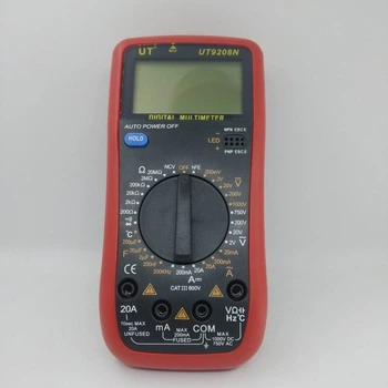 Цифровий професійний мультиметр UT9208N портативний тестер вольтметр для продзвінки зі звуком + вимірювання температури (48470)