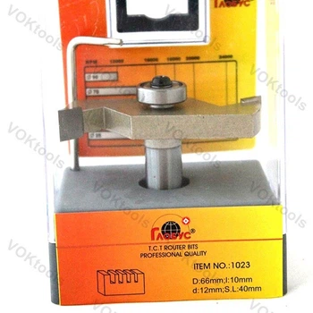 Фреза ГЛОБУС 1023 d12 D66 h10 кромочная фальцевая