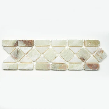 Мозаика из натурального камня Amera Mosaic - 17 Green 7x25 цена за 1 шт