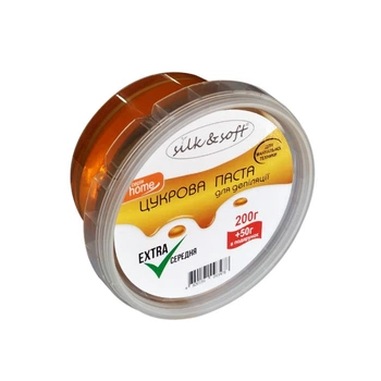 Сахарная паста Silk&Soft для депиляции в домашних условиях мануальная экстра 200г