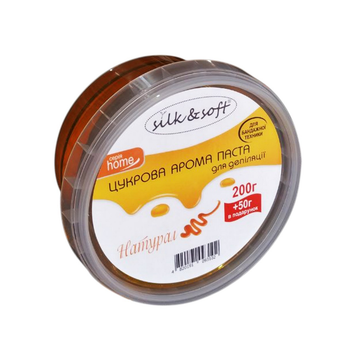 Цукрова паста Silk&Soft для депіляції в домашніх умовах натурал 200г