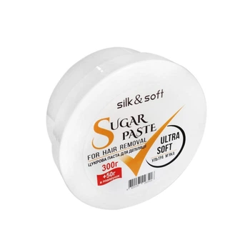 Цукрова паста Silk&Soft для шугарінга ультра м'яка ultra soft 300г