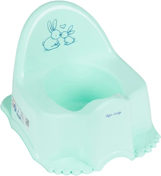 Горщик Tega baby Кролики бірюзовий (KR-007-105)
