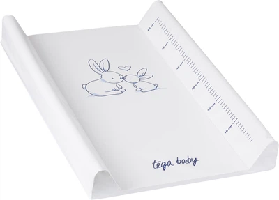 Пеленальний матрац Tega baby Кролики 50x70 білий (KR-009-103)