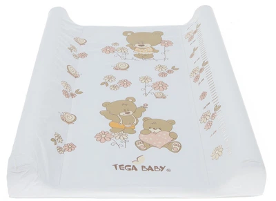 Пеленальный матрас Tega baby Мишки 50x70 белый жемчуг (MS-009-118)