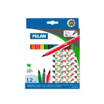 Фломастеры 12 цветов Milan 80158 Milan (80158)