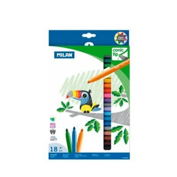 Фломастеры Jumbo 18 цветов Milan 80092 Milan (80092)