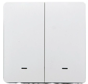 Розумна клавішна кнопка-вимикач Tervix Pro Line ZigBee Push Button (2 клавіші), на батар.