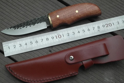 Охотничий кованый нож Herbertz Alsi 420 с чехлом