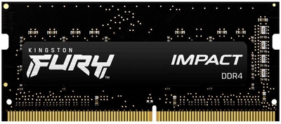 Оперативная память Kingston Fury SODIMM DDR4-3200 8192MB PC4-25600 Impact Black (KF432S20IB/8)