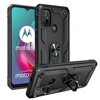 Ударостійкий чохол Shell Ring для Motorola Moto G30 Чорний