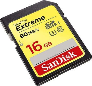 Карта пам'яті SanDisk microSDHC 16GB Class 10 UHS-I (U3) (SDSDXNE-016G-GNCIN)