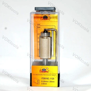 Фреза ГЛОБУС 1120 d8 D20 h30 пряма пряма